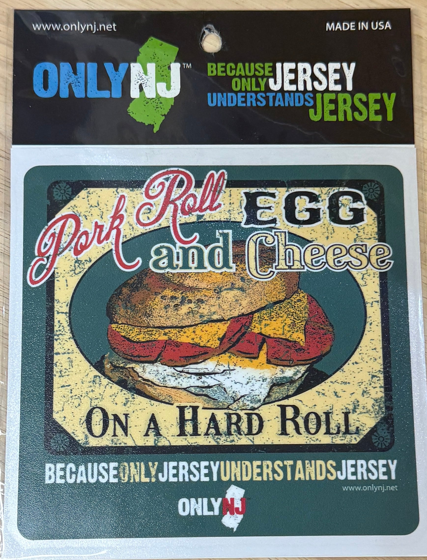 Pork Roll Egg and Cheese sticker decal, New Jersey pride gift