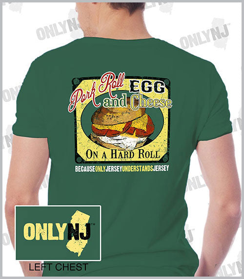 Pork Roll Egg and Cheese Jersey diner t-shirt, New Jersey pride apparel